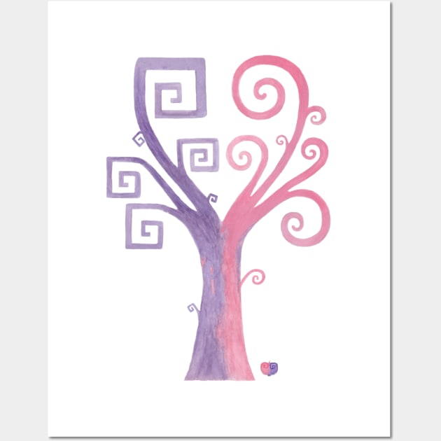 Tree of love from Andromeda Wall Art by PinkBubble